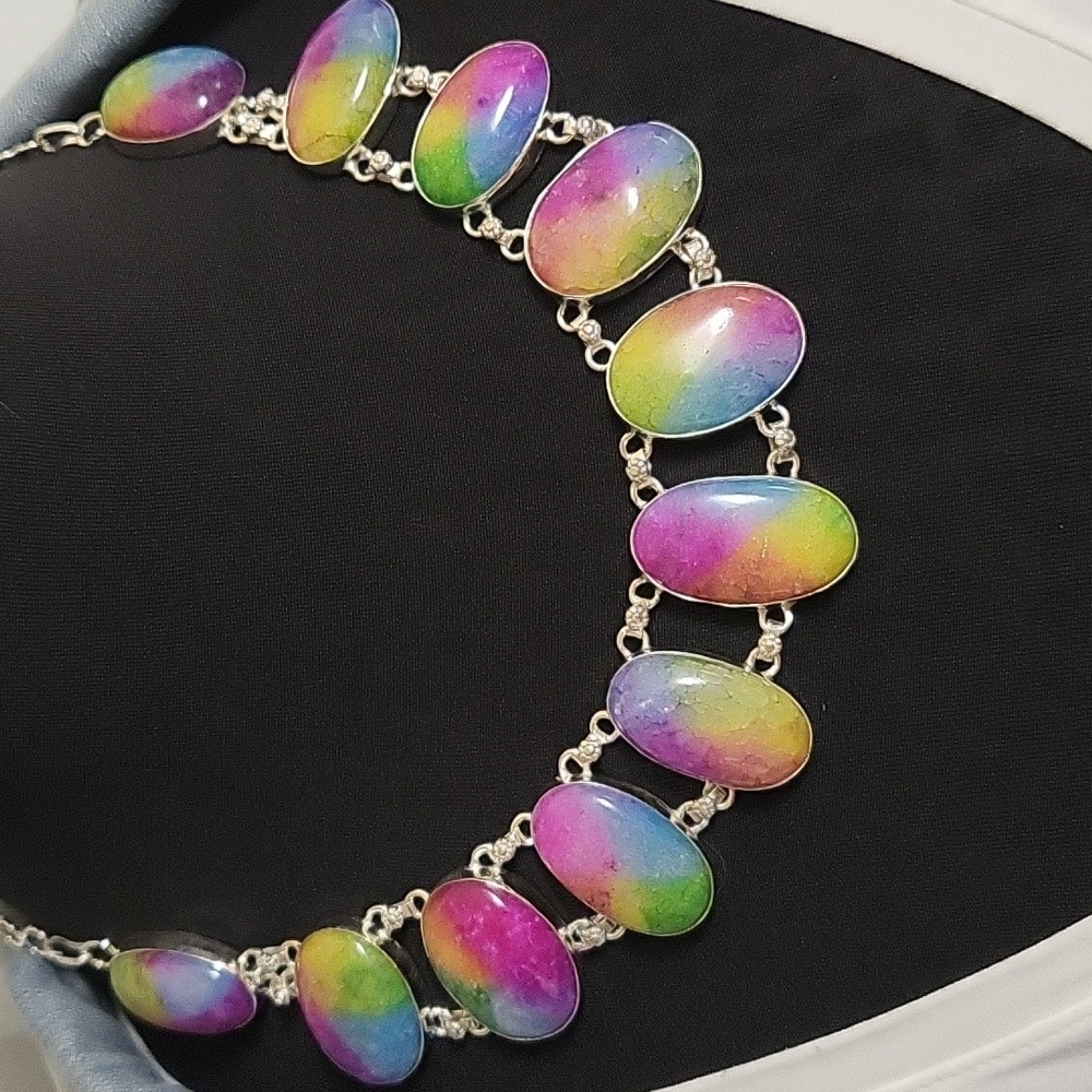 Rainbow Solar Quartz Necklace - NWOT